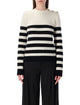 Balmain Balmain Striped Wool Cashmere Buttoned Jumper
