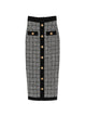 Balmain Tweed Long Skirt