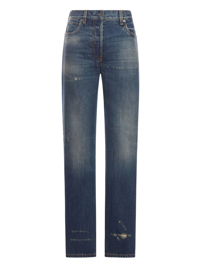 Prada Prada Straight-Leg Washed Denim Jeans