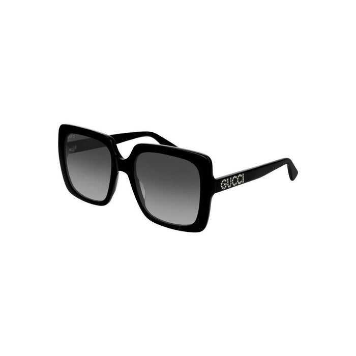 Gucci Black Black Grey Acetate Sunglasses