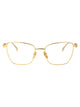 Gucci Gold Metal Optical Glasses