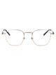 Gucci Silver-Silver-Transparent Metal Glasses
