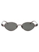 Gucci Ruthenium-Ruthenium-Grey Metal Sunglasses