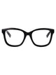 Gucci Black-Black-Transparent Injected Glasses
