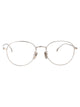 Gucci Silver-Silver-Transparent Metal Glasses