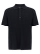 Balmain 'Monogram' Knit Polo Shirt