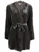 Gold Hawk Velvet Long Duster