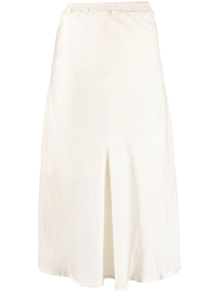 Gold Hawk Velvet Long Skirt