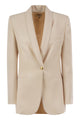 Elisabetta Franchi Crepe Jacket With Contrasting Topstitching