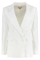 Elisabetta Franchi Double-Breasted Gabardine Jacket