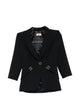 Elisabetta Franchi Double Stretch Crepe Jacket With Logo Details