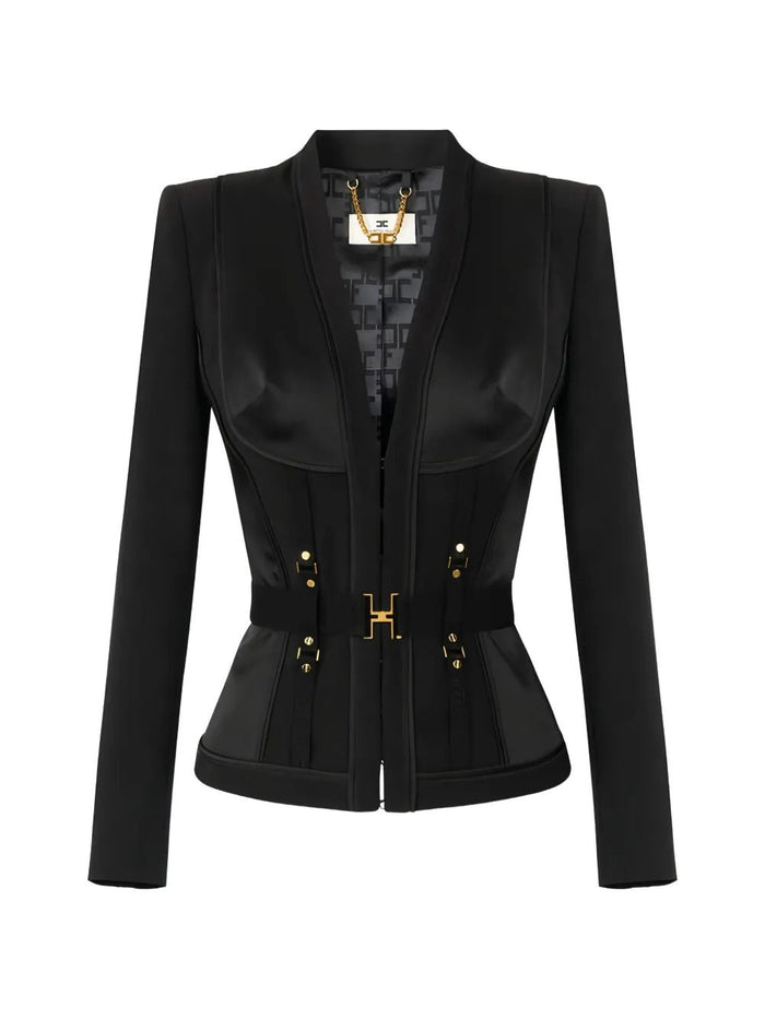 Elisabetta Franchi Elisabetta Franchi Bustier V-Neck Jacket