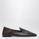 Dear Frances Espresso Nappa Leather Gio Slip-On Loafers