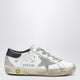 Golden Goose Super-Star Sneakers In Vintage White/Navy Blue