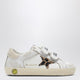 Golden Goose Old School Sneakers In White With Leopardprint Star