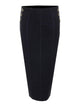 Elisabetta Franchi Black Knitted Midi Skirt