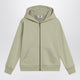 Golden Goose Sage Green Zip-Up Sweatshirt With Stars