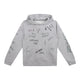 Golden Goose Gray Hoodie With All Over Prints