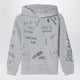 Golden Goose Gray Hoodie With All Over Prints