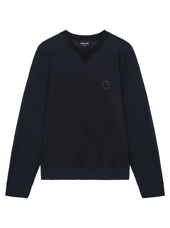 Giorgio Armani Technical Waffle Sweatshirt