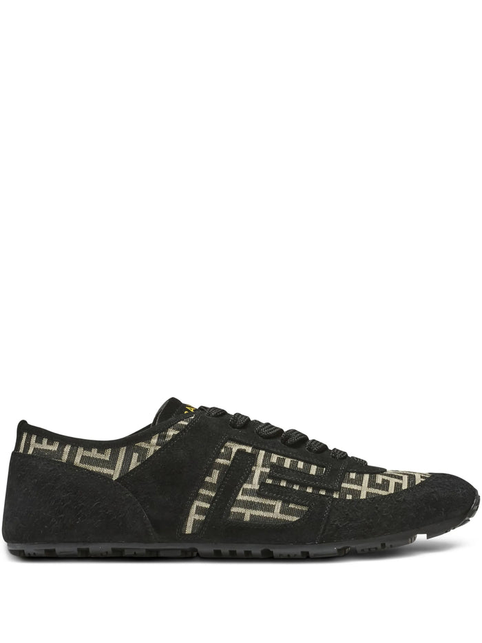 Balmain Racer 45 Monogram Jacquard Trainers