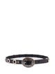 Golden Goose Belt Threads Washed Leather Hammered Studs And Application Of Metallic Elements