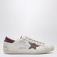 Golden Goose Super-Star Sneakers White/Burgundy Vintage Effect