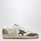 Golden Goose Cream/White/Marble/Blue Ball Star Sneakers