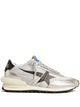 Golden Goose "Running Marathon" Nylon Upper Laminated Toe And Spur Printed Star Leather Heel