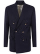 Golden Goose "Golden M`S" Double Breasted Blazer Compact Gabardine Wool