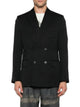 Golden Goose Golden Goose Black Wool Double-Breasted Blazer