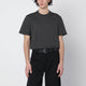 Golden Goose Vintage-Effect Anthracite T-Shirt With Perforated Heart