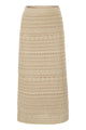 Fabiana Filippi Cotton And Linen Crochet Midi Pencil Skirt