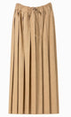 Fabiana Filippi Beige Pleated Drawstring Skirt
