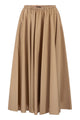 Fabiana Filippi Cotton Midi Skirt With Elasticated Waist And Fluid Silhouette
