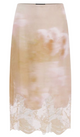 Fabiana Filippi Light Pink Floral Lace Skirt
