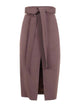 Elisabetta Franchi Brown Viscose Elastan Skirt