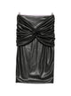 Elisabetta Franchi Faux Leather Midi Skirt
