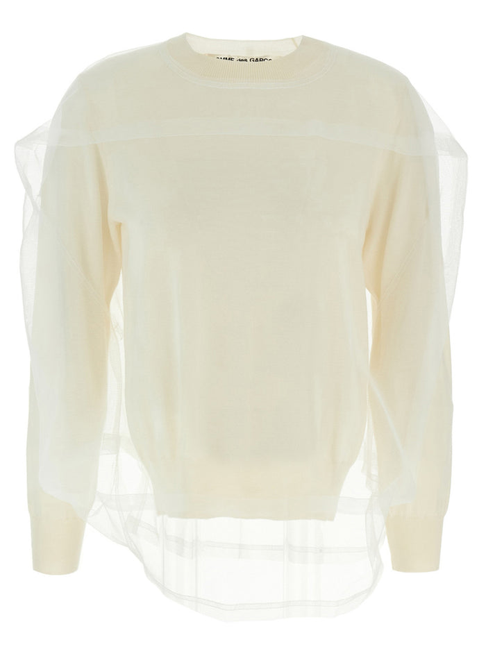 Comme Des Garçons Tulle Sweater