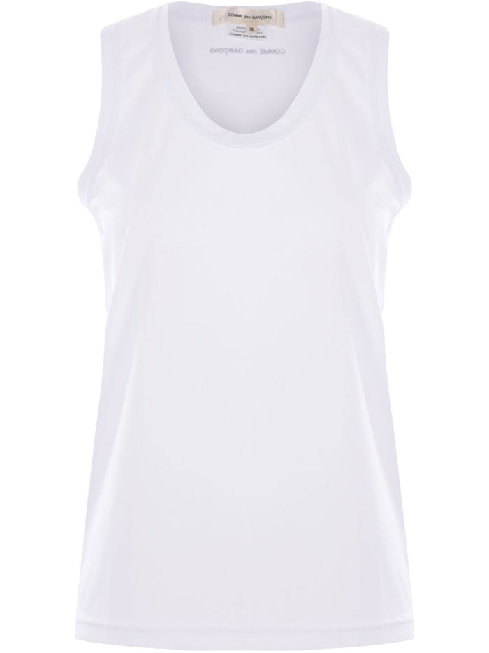 Comme Des Garçons Logo Jersey Tank Top