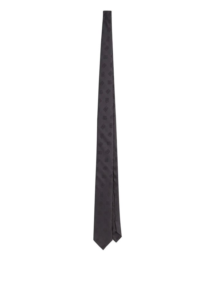 Dolce & Gabbana Grey Silk Necktie