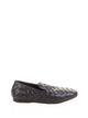 Henderson Moccasin Slip On In Woven Nappa Dark Brown