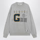 Golden Goose Grey Sweatshirt With College Logo Graphic
