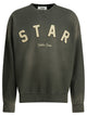Golden Goose Star Crewneck Black Cotton Sweatshirt