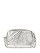 Golden Goose Mini Star Bag In Silver Laminated Leather With Tone-On-Tone Star