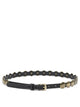 Golden Goose Black Cow Leather Belt