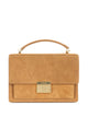 Golden Goose "Venezia" Bag Nabuk And Suede Body Shoulder Bag With Fringes Gold Metal Details