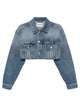 Miu Miu Cropped Washed Denim Jacket