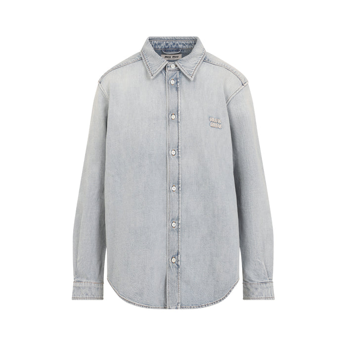 Miu Miu Azzurro Denim Shirt