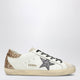 Golden Goose White/Silver/Gold Super-Star Sneakers